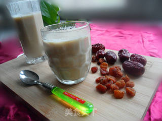 红枣桂圆豆浆的做法步骤:6