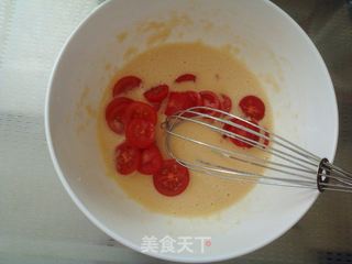 小番茄煎蛋饼的做法步骤:7
