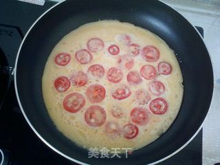 小番茄煎蛋饼的做法步骤:10