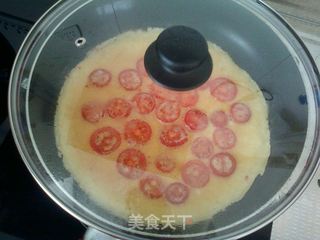 小番茄煎蛋饼的做法步骤:12
