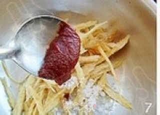 辣拌明太鱼丝的做法步骤:7
