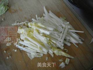 白菜心黄瓜拌豆腐丝的做法步骤:3