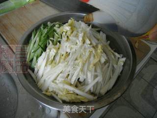 白菜心黄瓜拌豆腐丝的做法步骤:5