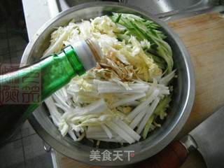 白菜心黄瓜拌豆腐丝的做法步骤:6
