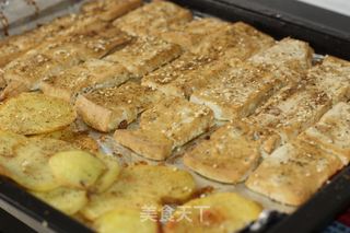 烤箱烧烤烤肉串烤豆腐的做法步骤:8