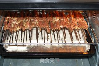 烤箱烧烤烤肉串烤豆腐的做法步骤:6