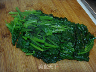 菠菜拌鸡丝的做法步骤:2