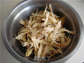 菠菜拌鸡丝的做法步骤:4