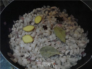 香菇卤肉饭的做法步骤:5
