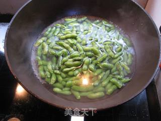 炒毛豆的做法步骤:3