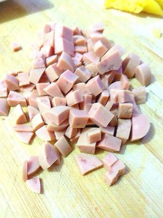 五彩菠萝饭的做法步骤:5