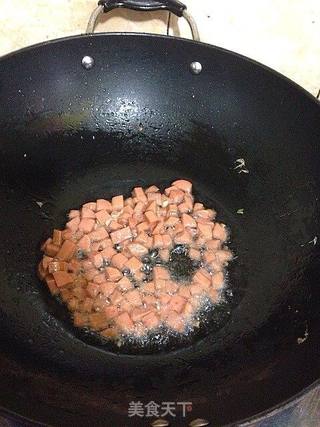五彩菠萝饭的做法步骤:7