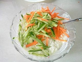 蔬菜米饭饼的做法步骤:6
