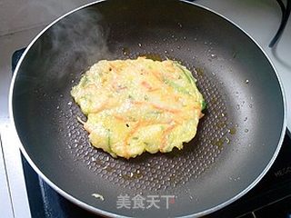 蔬菜米饭饼的做法步骤:8
