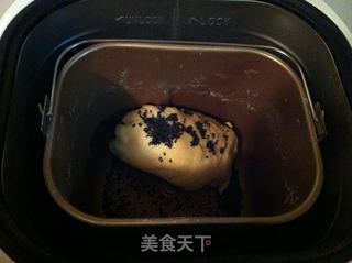 牛奶鸡蛋黑芝麻吐司的做法步骤:2