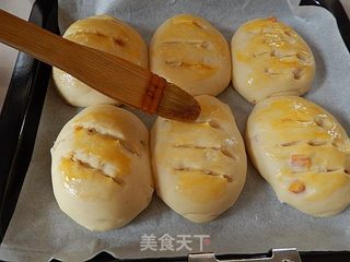 长帝3.5版烤箱试用:洋葱火腿肠面包的做法步骤:16