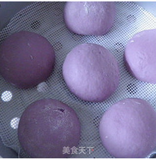 【紫薯馒头】----为馒头添色添彩的做法步骤：8