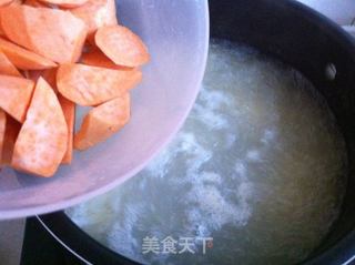 小米糯米红薯粥的做法步骤:6