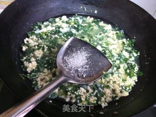 芹叶豆腐羹的做法步骤:9