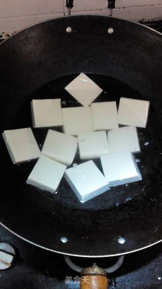 香煎孜辣豆腐的做法步骤:3