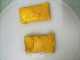 香橙芒果班戟的做法步骤:11