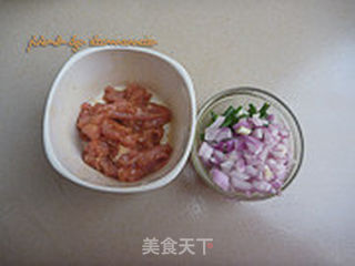 花菜肉片的做法步骤:2
