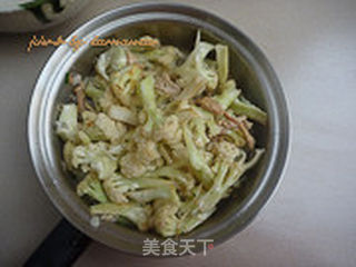 花菜肉片的做法步骤:7