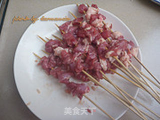 超嫩羊肉串的做法步骤:3