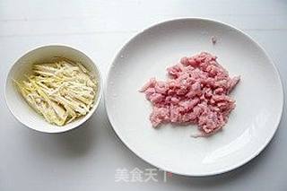 开胃小菜——雪菜肉丝的做法步骤：2