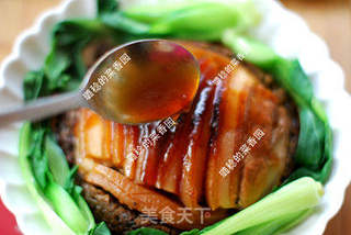 17图详解四川九大碗之【咸烧白】(芽菜扣肉)的做法步骤:16