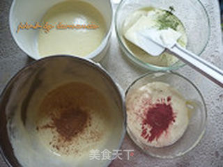 彩色蛋糕卷的做法步骤:10