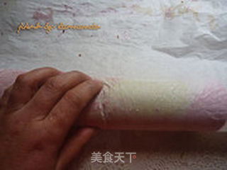 彩色蛋糕卷的做法步骤:17