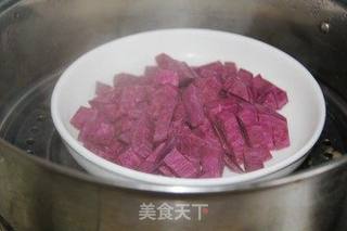 奶香紫薯泥的做法步骤:3