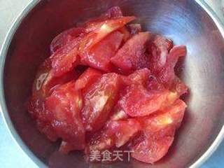 茄汁焖黄豆的做法步骤:2