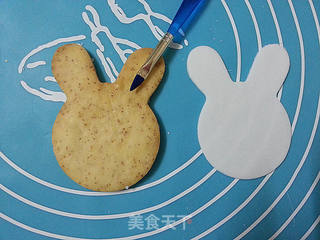 超萌的小萌兔翻糖饼干的做法步骤:21