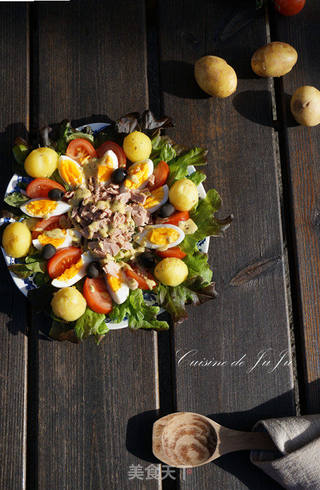 法式尼斯风沙拉 Salad Niçoise的做法步骤：6