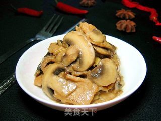 蘑菇炒肉片的做法步骤：6