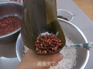 【红糖红豆棕】-----西安回民小吃的做法步骤:9