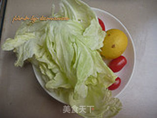 柠香包菜丝的做法步骤:2