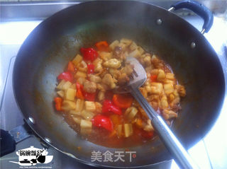 家常做法藕块咕噜鸡球的做法步骤:13