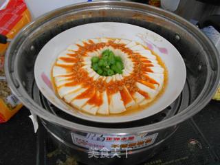 茄味肉末蒸豆腐的做法步骤：11