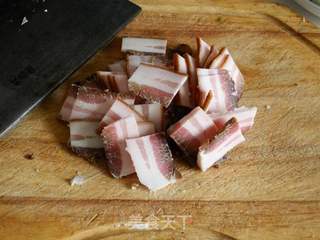 春笋炒腊肉的做法步骤:2