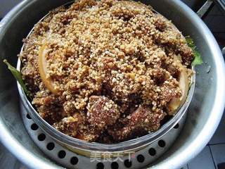 粽香金瓜粉蒸肉的做法步骤:9