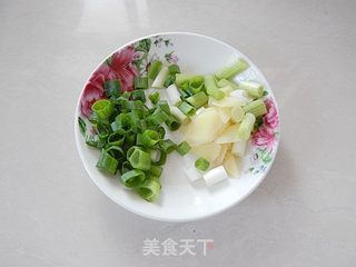 虾焖茭白的做法步骤:4