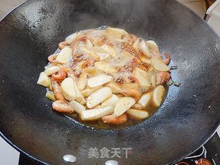 虾焖茭白的做法步骤:9