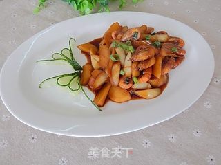 虾焖茭白的做法步骤:13