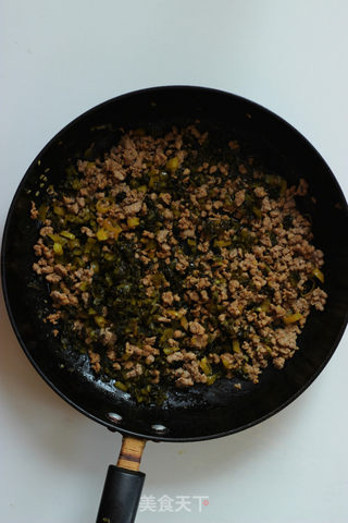 【酸菜肉末拌拉条子】厨房里的西北面食传承的做法步骤:12
