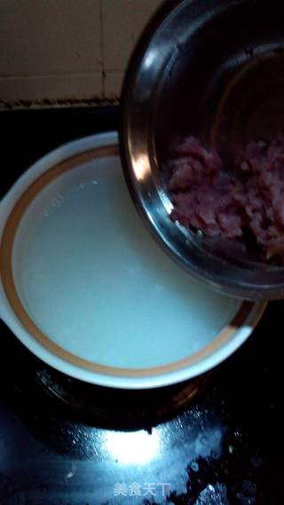 葱香瘦肉粥的做法步骤:7