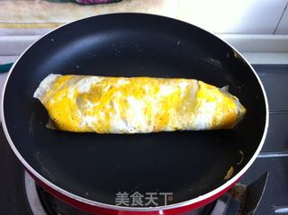 美味早餐--鸡蛋卷饼的做法步骤:8