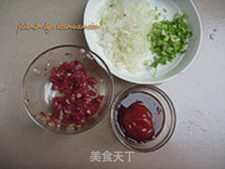 茄汁牛肉炒饭的做法步骤:5